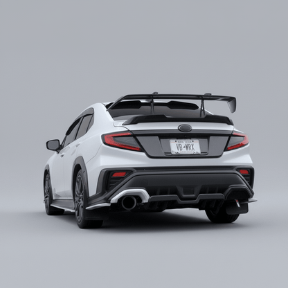 JDMuscle [22-25 WRX] STI Style Swan Neck Spoiler | Paint Matched / Carbon Fiber