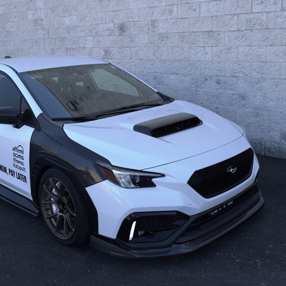 JDMuscle [22-25 WRX] Tanso Carbon Fiber GC8 Style Hood Scoop