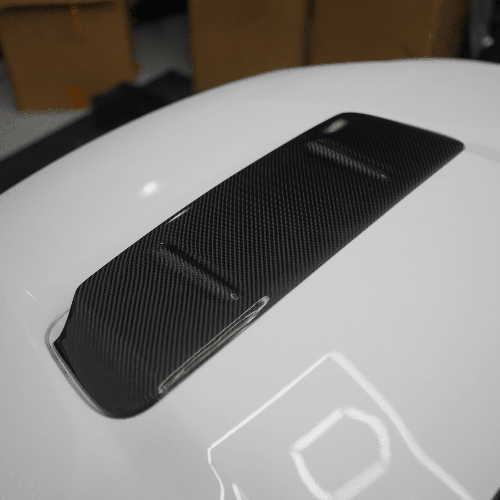 JDMuscle [22-25 WRX] Tanso Carbon Fiber Hood Scoop Cover V1
