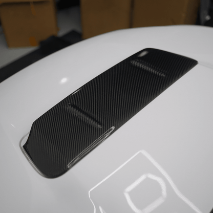 JDMuscle [22-25 WRX] Tanso Carbon Fiber Hood Scoop Cover V1