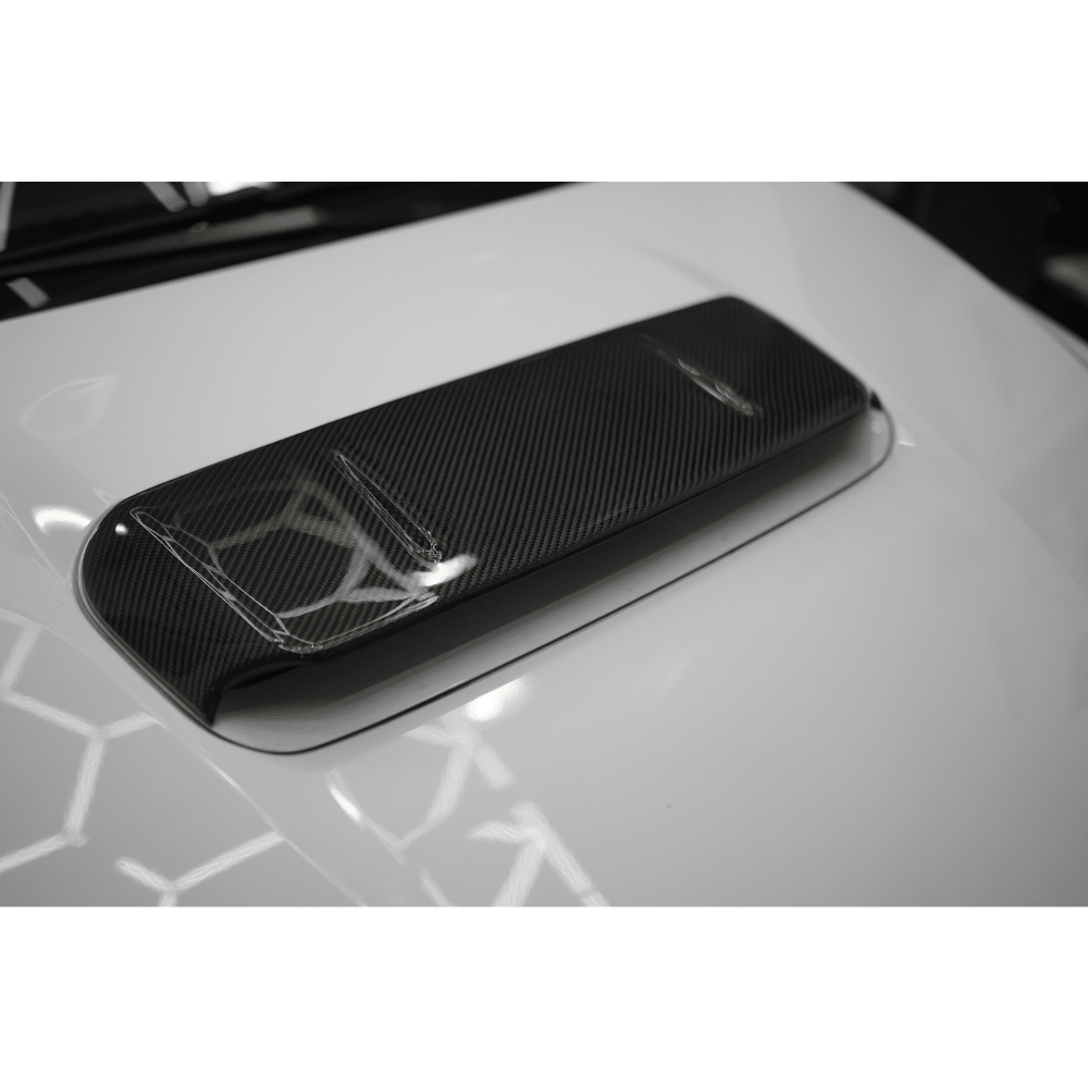 JDMuscle [22-25 WRX] Tanso Carbon Fiber Hood Scoop Cover V1