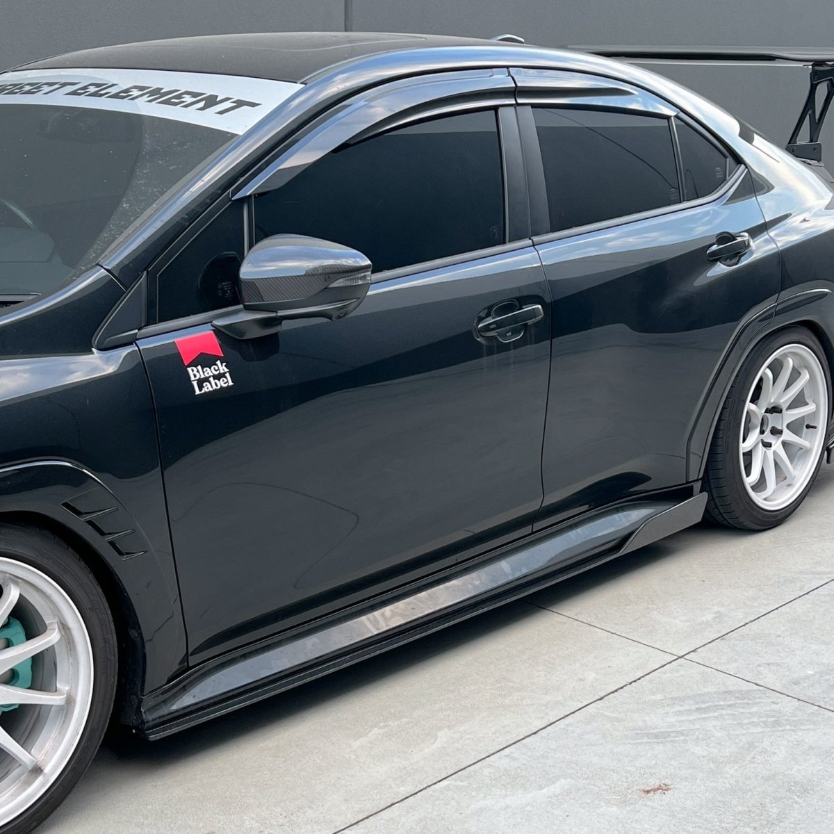 JDMuscle [22-25 WRX] Tanso Carbon Fiber V2 Side Skirts