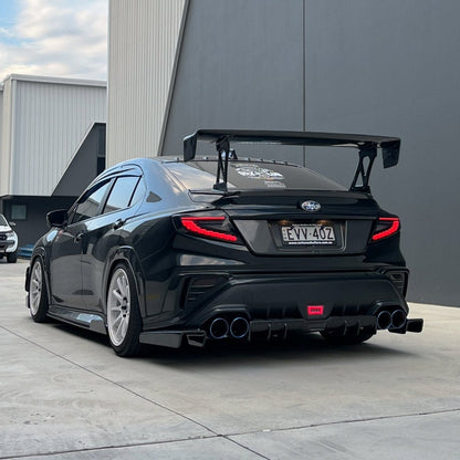 JDMuscle [22-25 WRX] Tanso Carbon Fiber V2 Side Skirts
