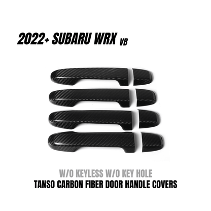JDMuscle Tanso Dry Carbon Fiber Door Handle Covers w/ Gloss Finish (2022-2025 WRX)