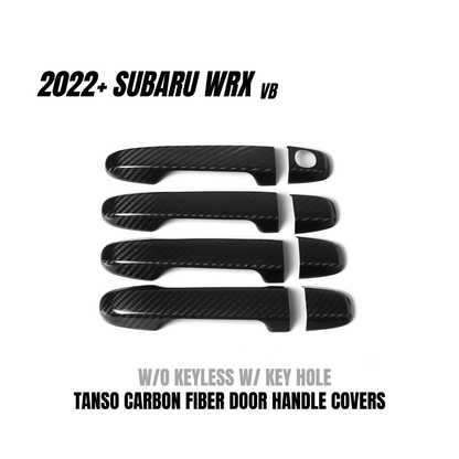 JDMuscle Tanso Dry Carbon Fiber Door Handle Covers w/ Gloss Finish (2022-2025 WRX)