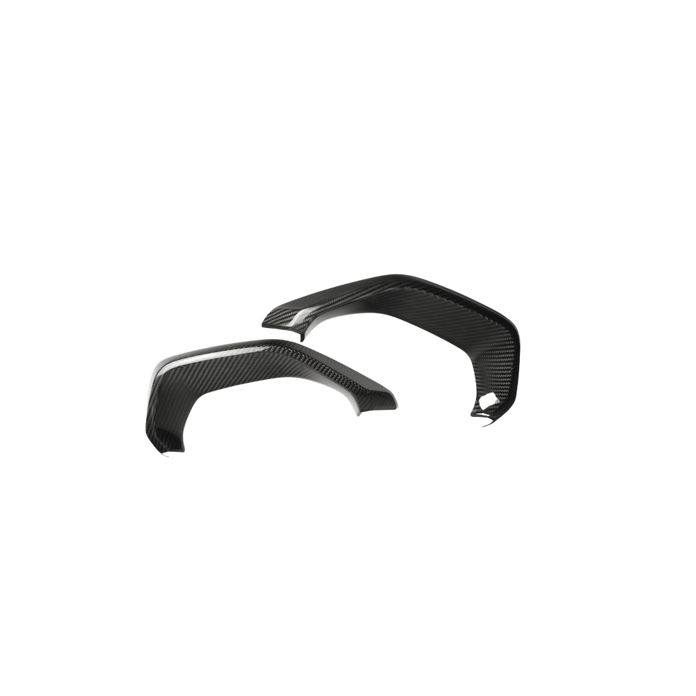 JDMuscle [22-25 WRX] Tanso Dry Carbon Fiber Exhaust Finisher Trim Covers w/ Gloss Finish