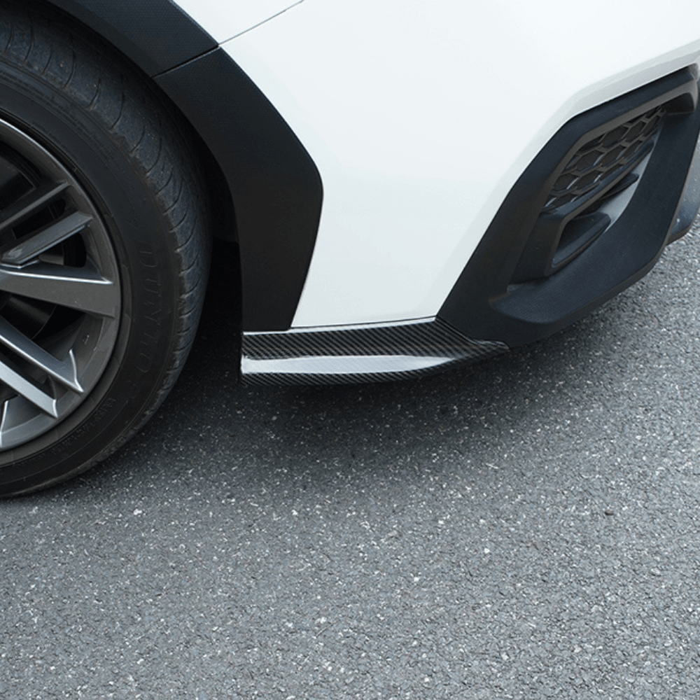 JDMuscle [22-25 WRX] Tanso Dry Carbon Fiber Front Bumper Lower Side Trim 2 PC