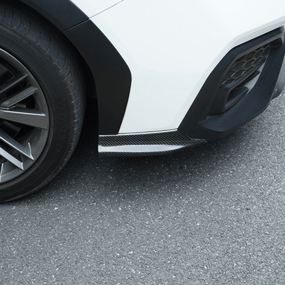 JDMuscle [22-25 WRX] Tanso Dry Carbon Fiber Front Bumper Lower Side Trim 2 PC