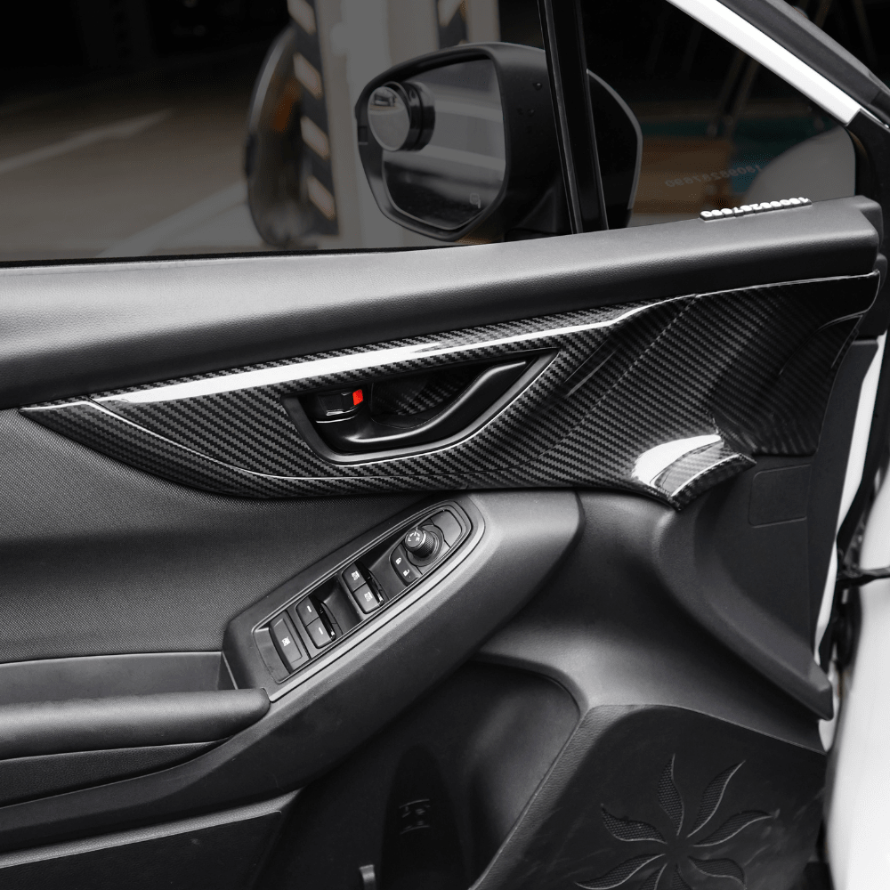 JDMuscle [22-25 WRX] Tanso Dry Carbon Fiber Front Door Larger Pannel Covers - 2 PC