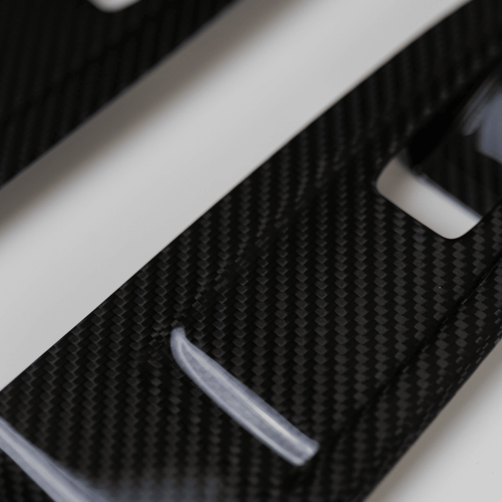 JDMuscle [22-25 WRX] Tanso Dry Carbon Fiber Window Switch Cover with Gloss Finish