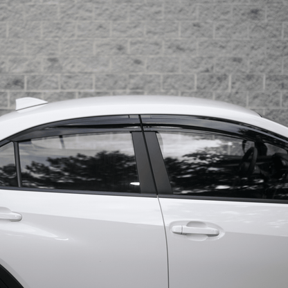 JDMuscle V1 Rain Guards / Window Visors-Acrylic/Carbon Fiber (2022-2025 Subaru WRX)