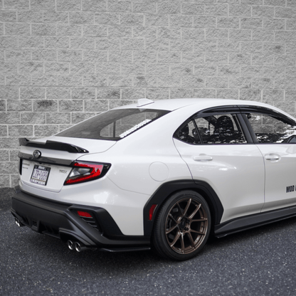 JDMuscle V1 Rain Guards / Window Visors-Acrylic/Carbon Fiber (2022-2025 Subaru WRX)
