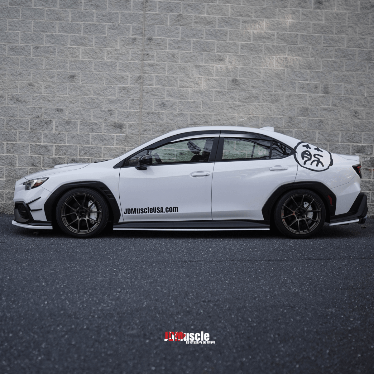JDMuscle [22-25 WRX] V1 Rain Guards / Window Visors-Paint Matched