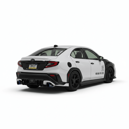 JDMuscle [22-25 WRX] V1 Rear Spats ABS / Paint Matched / Gloss Black