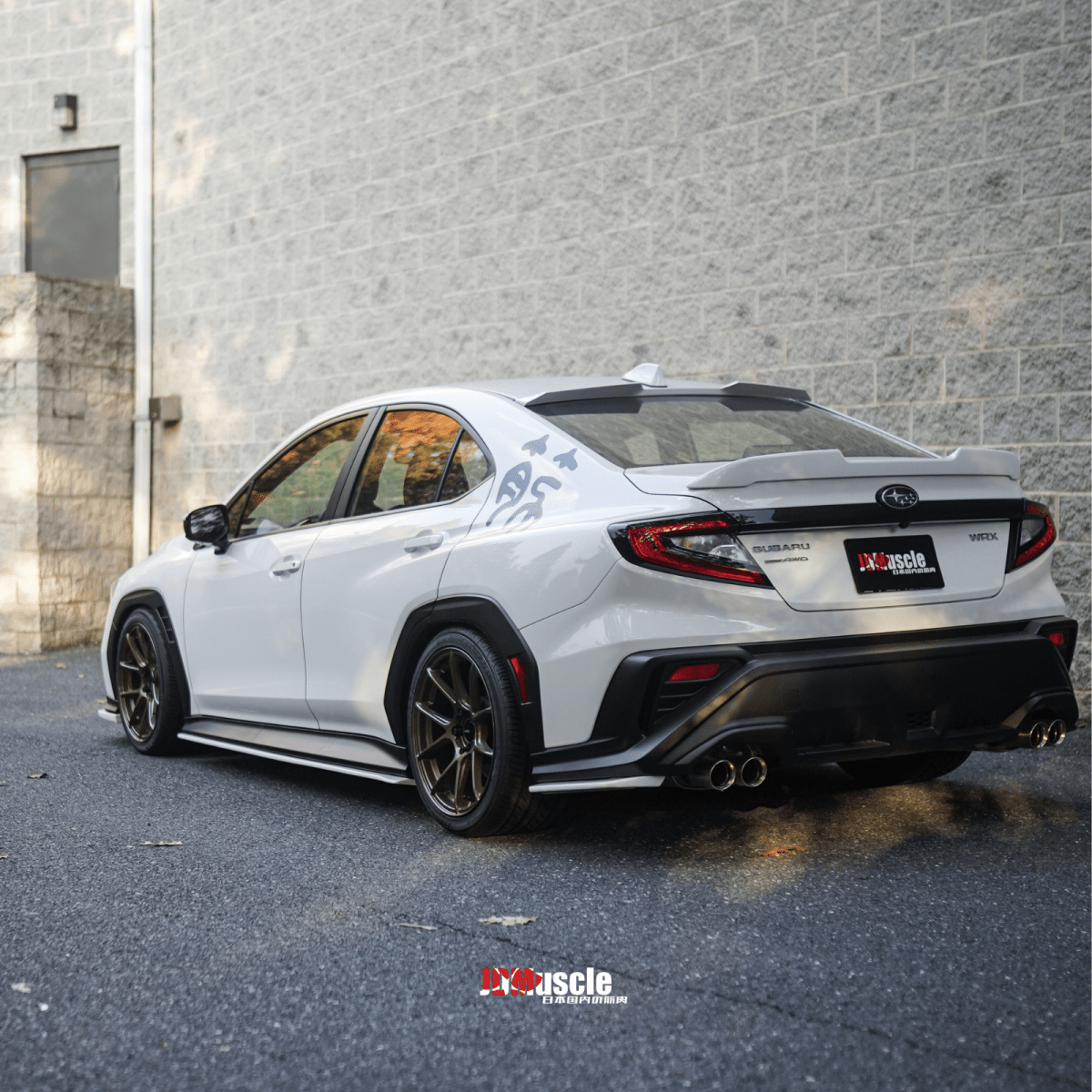 JDMuscle [22-25 WRX] V1 Roof Spoiler-Paint Matched/Gloss Black