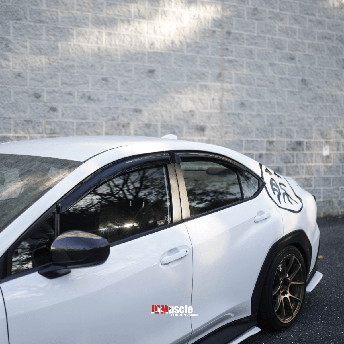 Protectores de lluvia/viseras para ventanas JDMuscle [WRX 22-25] V2