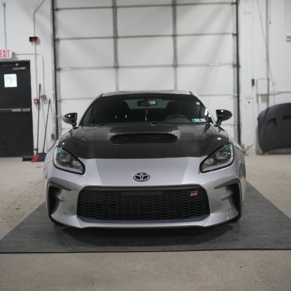 JDMuscle Tanso Carbon Fiber Hood - STI Style (22+BRZ/GR86)