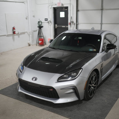 JDMuscle Tanso Carbon Fiber Hood - STI Style (22+BRZ/GR86)