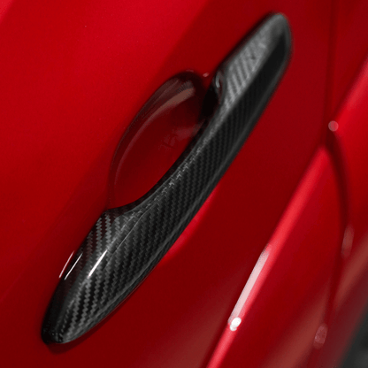 JDMuscle [23-24 Toyota GR Corolla] Carbon Fiber Door Handle Covers (4PC)