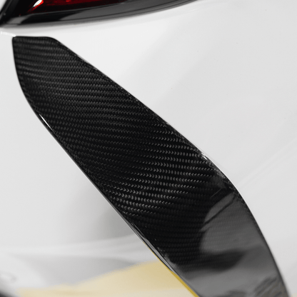 JDMuscle [23-26 GR Corolla] Carbon Fiber Rear Bumper Canards/Garnishes (JDM-E210-25107#CF)