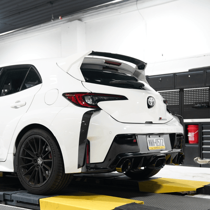 JDMuscle [23-26 GR Corolla] Carbon Fiber Rear Bumper Canards/Garnishes (JDM-E210-25107#CF)