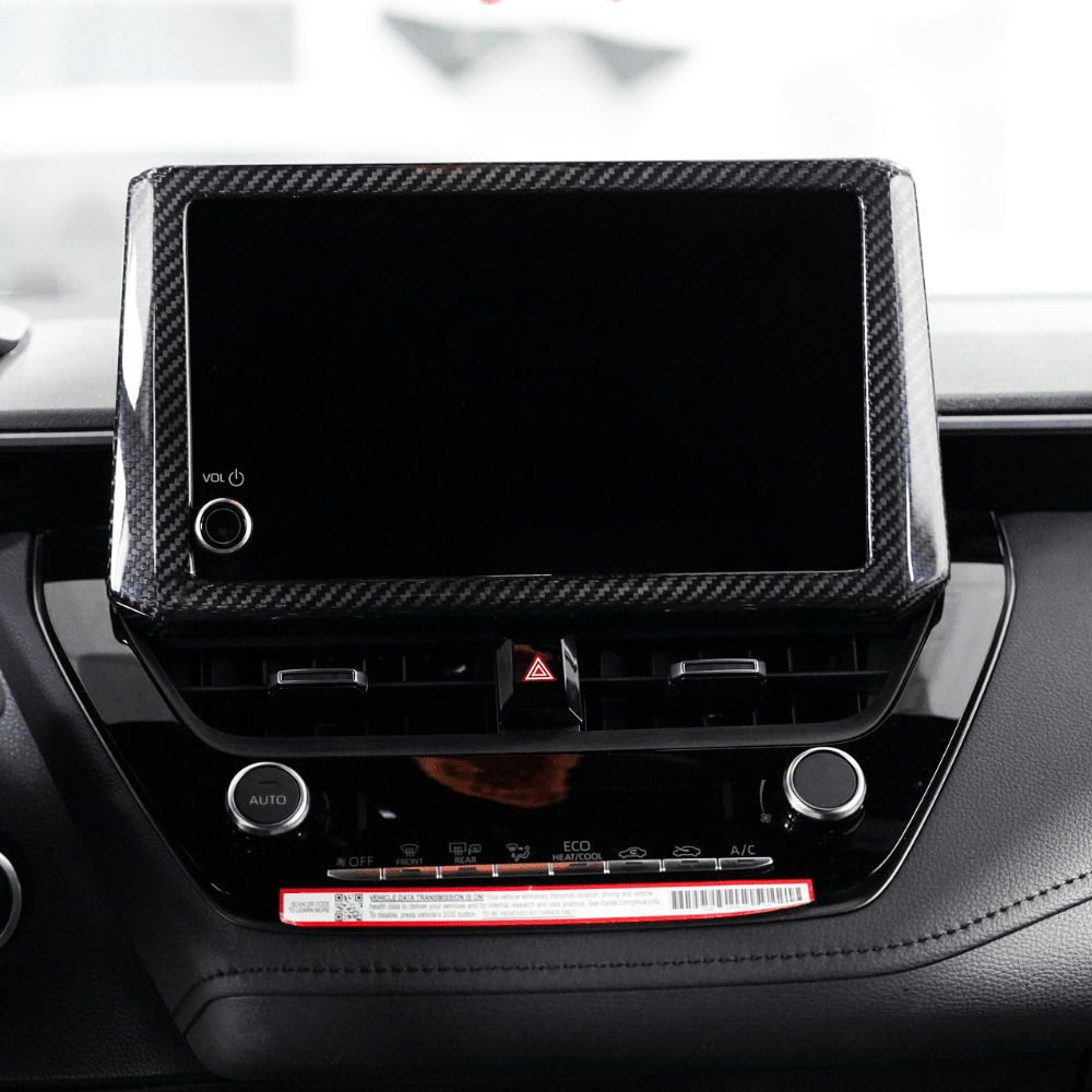 JDMuscle [23-24 Toyota GR Corolla] Carbon Fiber Screen Bezel Cover
