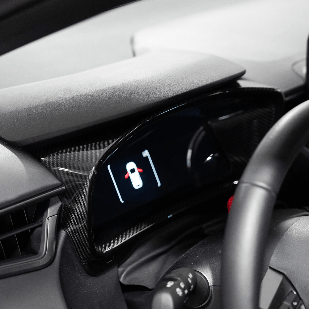 JDMuscle [23-25 Toyota GR Corolla] Carbon Fiber Speedometer Frame Cover