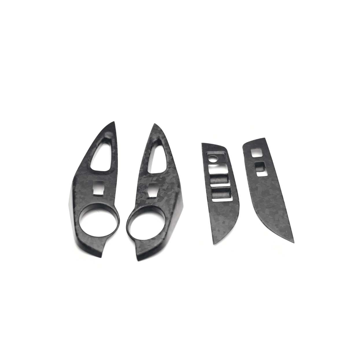 JDMuscle [Toyota GR Corolla 2023-2024] Interruptores de ventana de fibra de carbono (4 piezas delanteras y traseras)