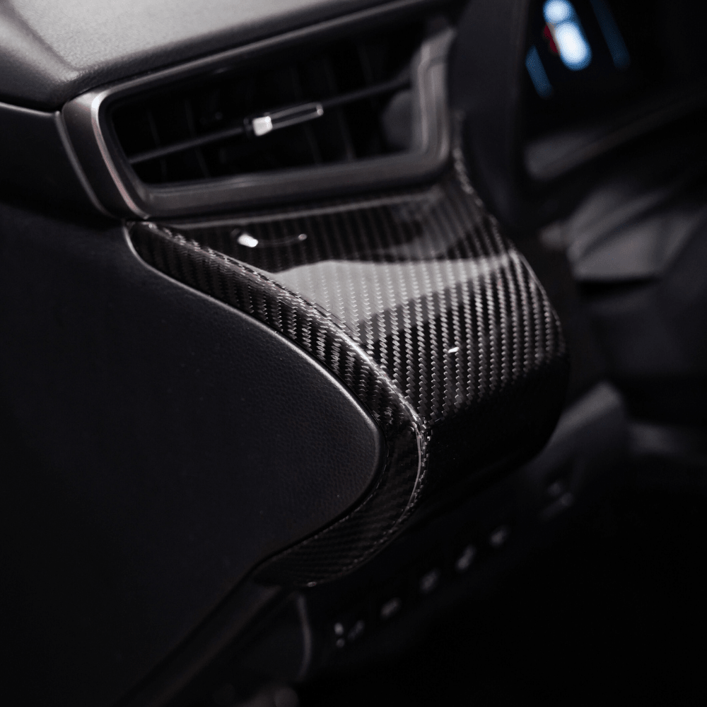 JDMuscle [23-24 Toyota GR Corolla] Carbon Fiber Driver Dash Trim Cover