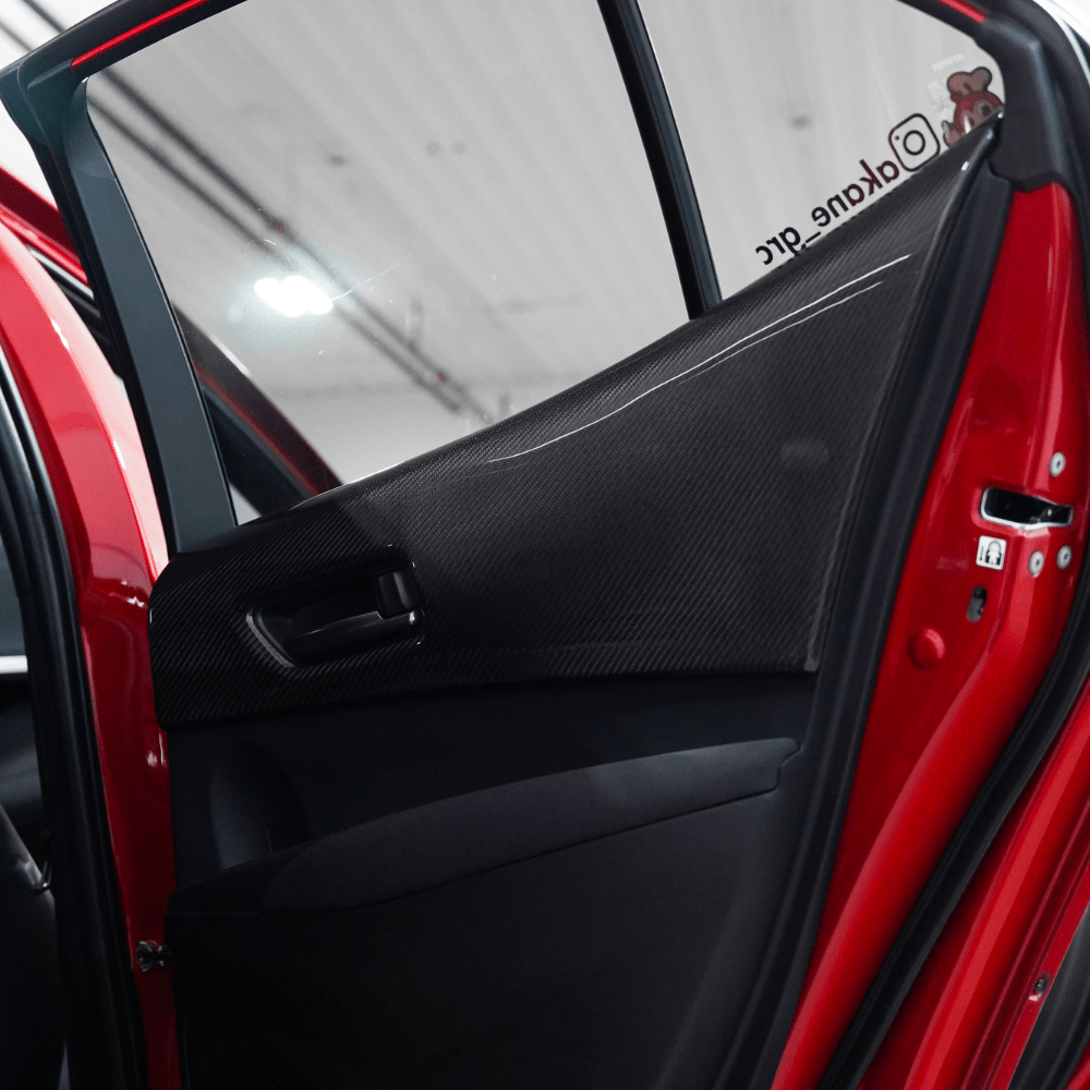JDMuscle [23-24 Toyota GR Corolla] Carbon Fiber Upper Door Trim (Front&Rear 4PCS)