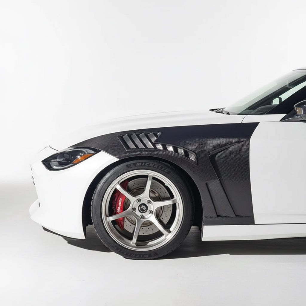 JDMuscle [23+ Nissan Z] Vented V1 Carbon Fiber Fenders - 3