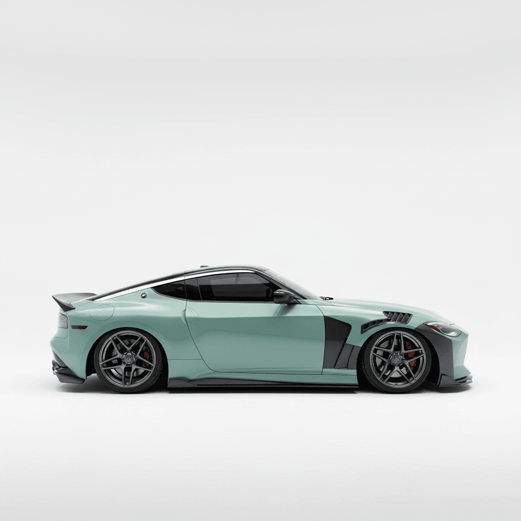 JDMuscle [23+ Nissan Z] Vented V1 Carbon Fiber Fenders - 1
