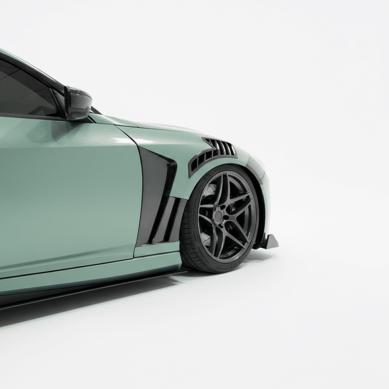 JDMuscle [23+ Nissan Z] Vented V1 Carbon Fiber Fenders - 2