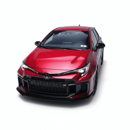 JDMuscle [25 - 26 GR Corolla] Spec Kogeki Front Lip | Matte/Gloss Black and Carbon Fiber - 1