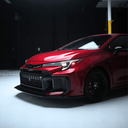 JDMuscle [25 - 26 GR Corolla] Spec Kogeki Front Lip | Matte/Gloss Black and Carbon Fiber - 6