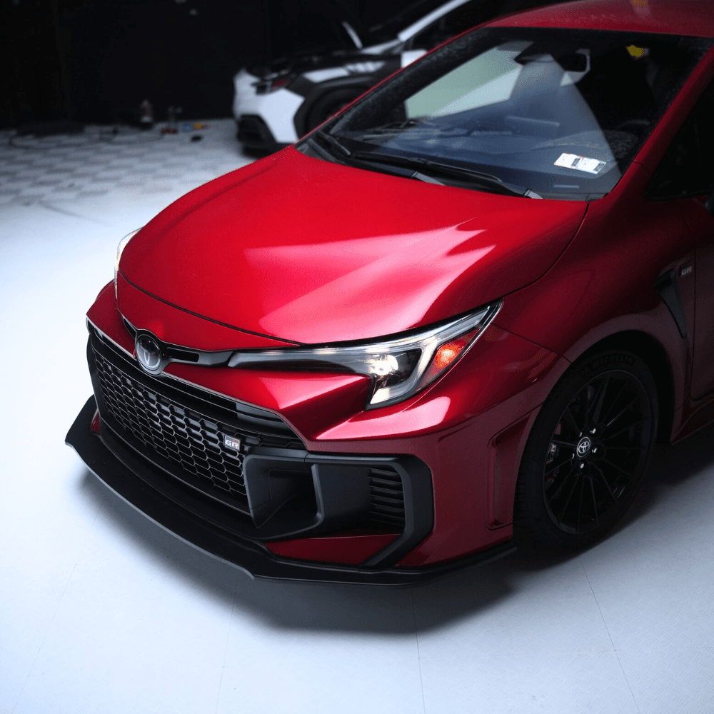 JDMuscle [25 - 26 GR Corolla] Spec Kogeki Front Lip | Matte/Gloss Black and Carbon Fiber - 2