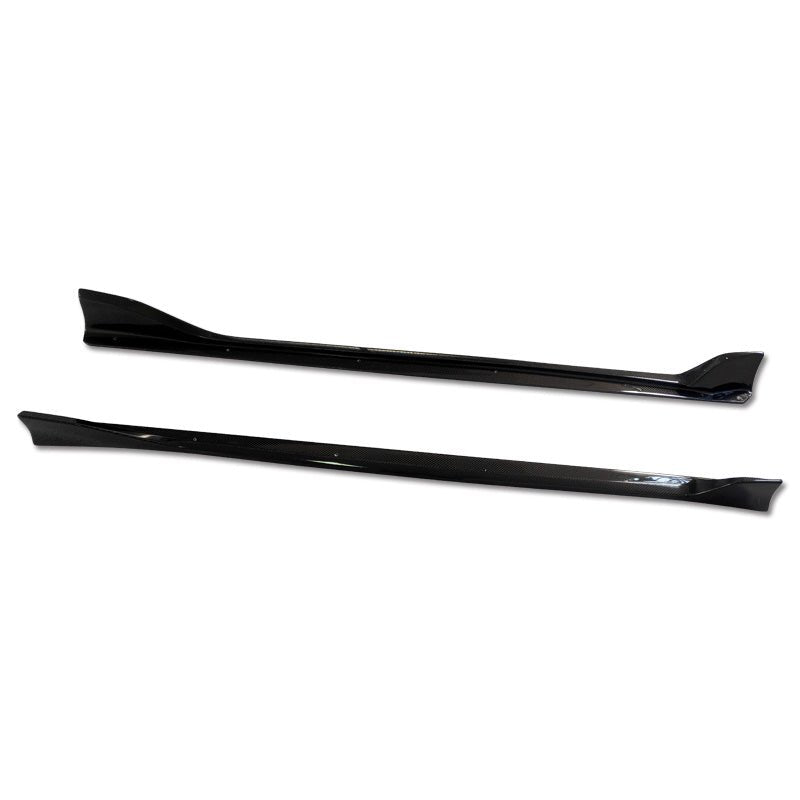 Faldón lateral estilo AM de fibra de carbono Tanso de JDMuscle para Toyota Supra 2020+