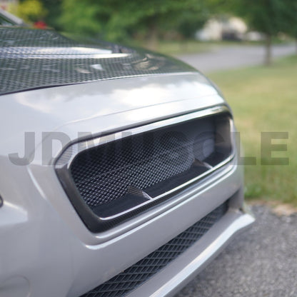 Parrilla JDMuscle Tanso de fibra de carbono/negro brillante V4 - WRX/STI 15-17