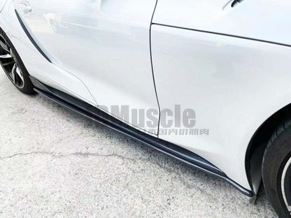 Faldón lateral estilo MX de fibra de carbono JDMuscle Tanso (Toyota Supra 2020+)