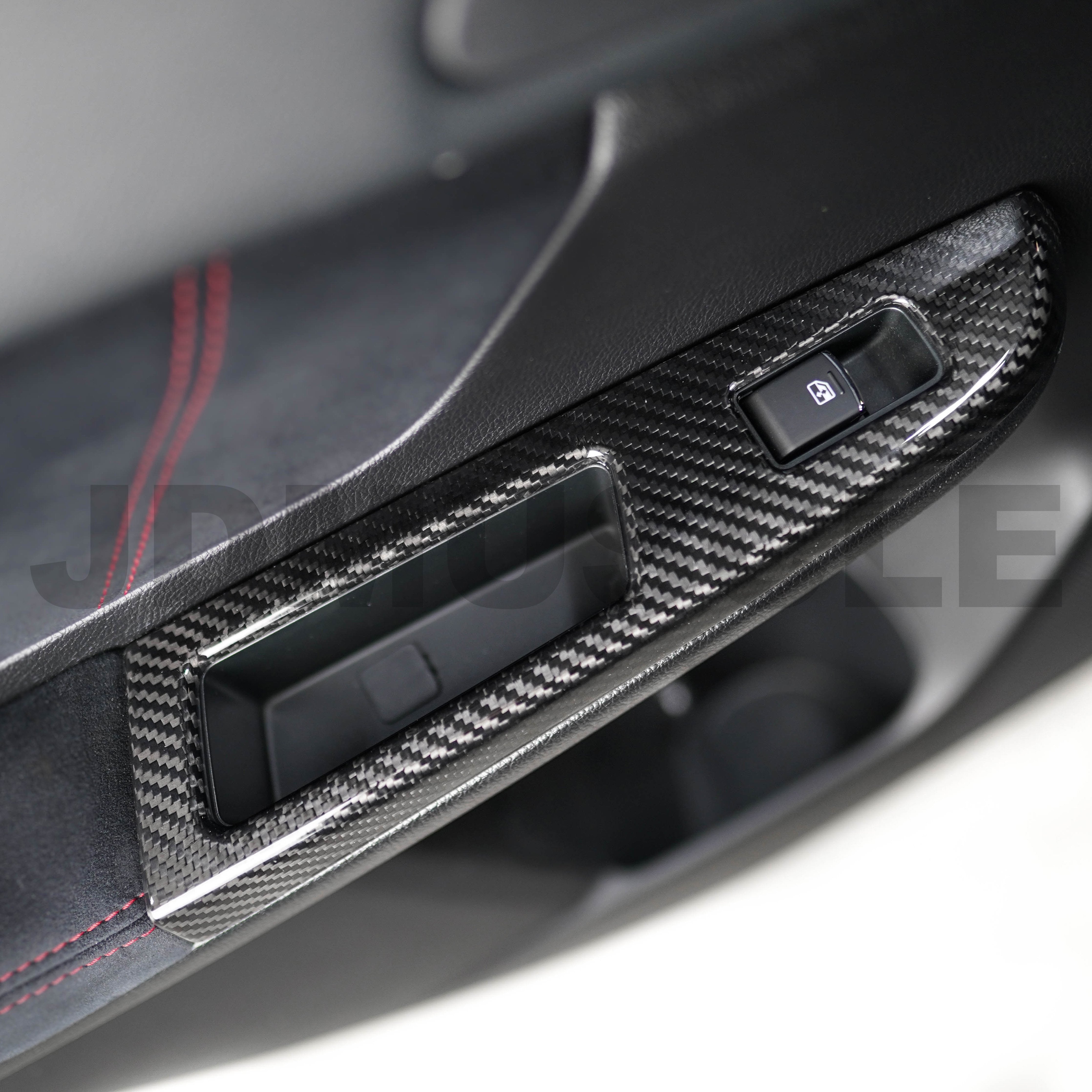 JDMuscle [WRX/STI 15-16] Cubierta de fibra de carbono para interruptor de ventana Tanso