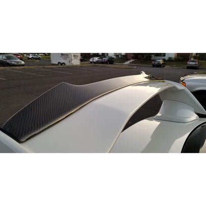 JDMuscle [15-25 WRX / 15-21 STI] Carbon Fiber STI Spoiler Gurney Flap V1 - Fits 15-21 OEM or 15-25 JDMuscle Final Edition STI Wing