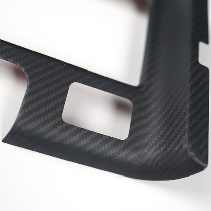 JDMuscle Tanso Dry Carbon Fiber Cup Holder Cover (15-21 Subaru STI)
