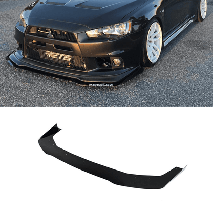 Divisor delantero Aeroflow Dynamics Evo X 2008-2015 (borde JDP) V2