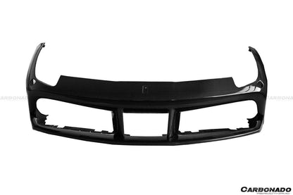 Parachoques delantero de fibra de carbono estilo Ferrari 488 GTB Spider Carbonado 2015-2020