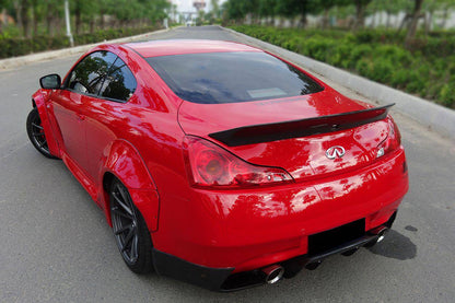 Carbonado 2008-2015 Infiniti G37S Coupe DE estilo alerón de fibra de carbono para maletero