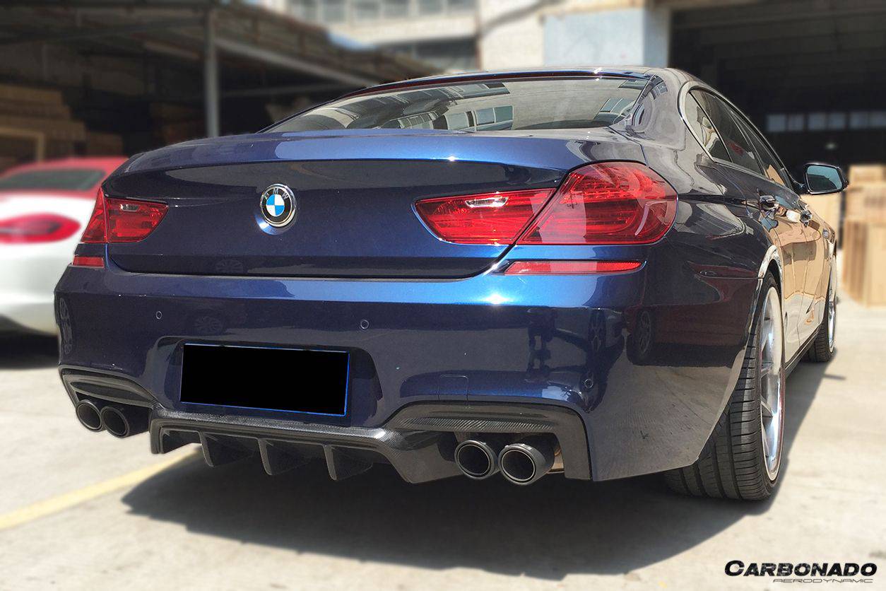 Carbonado 2011-2018 BMW 6 Series F06 F12 F13 M-Sport VRS Style Carbon Fiber Rear Lip (MT ONLY)