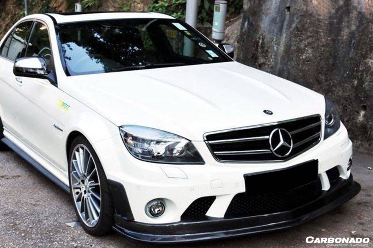 Carbonado 2008-2011 Mercedes Benz W204.1 C63 AMG L2 Style Carbon Fiber Front Lip