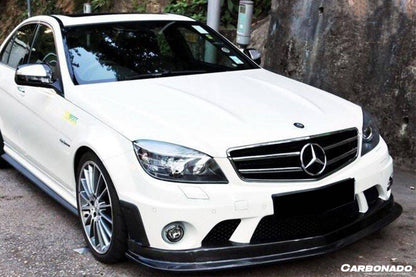 Carbonado 2008-2011 Mercedes Benz W204.1 C63 AMG L2 Style Carbon Fiber Front Lip