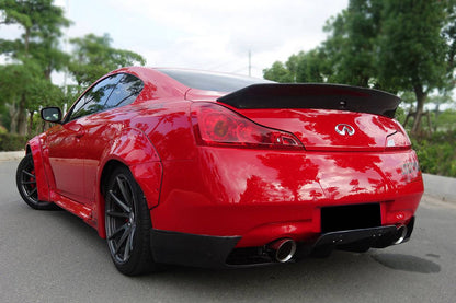 Carbonado 2008-2015 Infiniti G37S Coupe DE Style Carbon Fiber Rear Lip