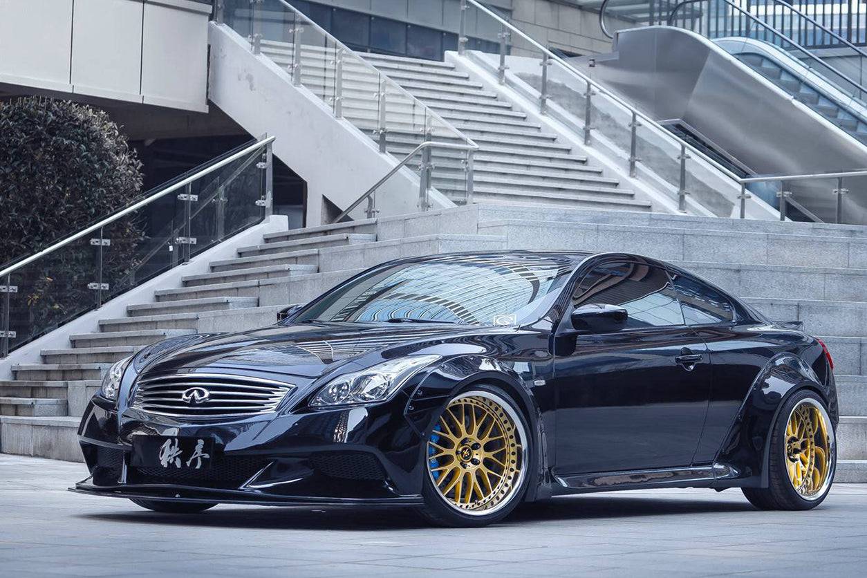 Carbonado 2008-2015 Infiniti G37S Coupe DE Style Auto Full Wide Body Kit